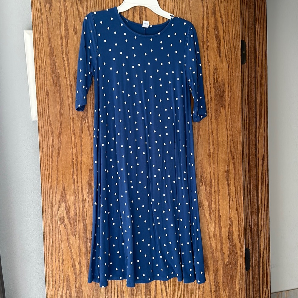 Long blue dress